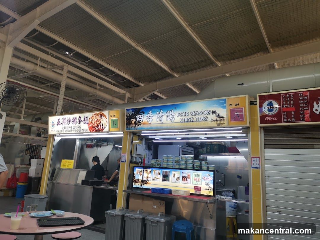 Food stall interior