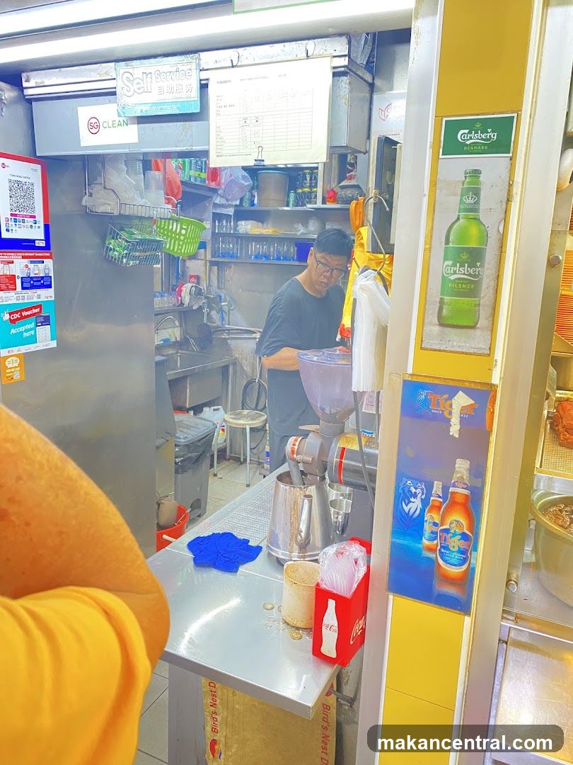 Interior of food stall