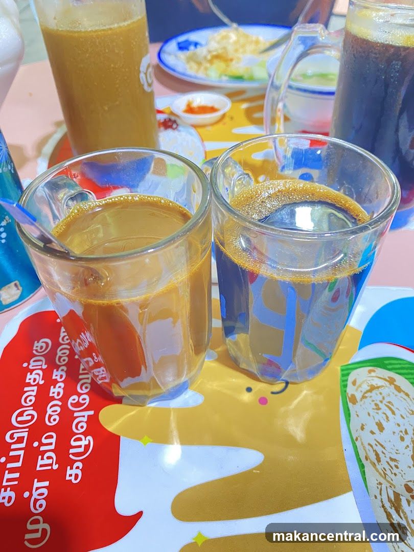 Table Setting with Drinks and Food