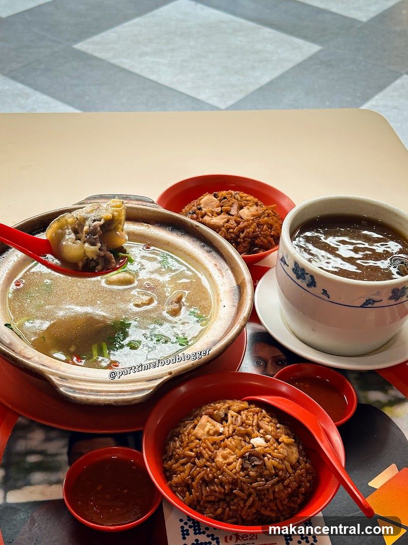 Food served at a dining table