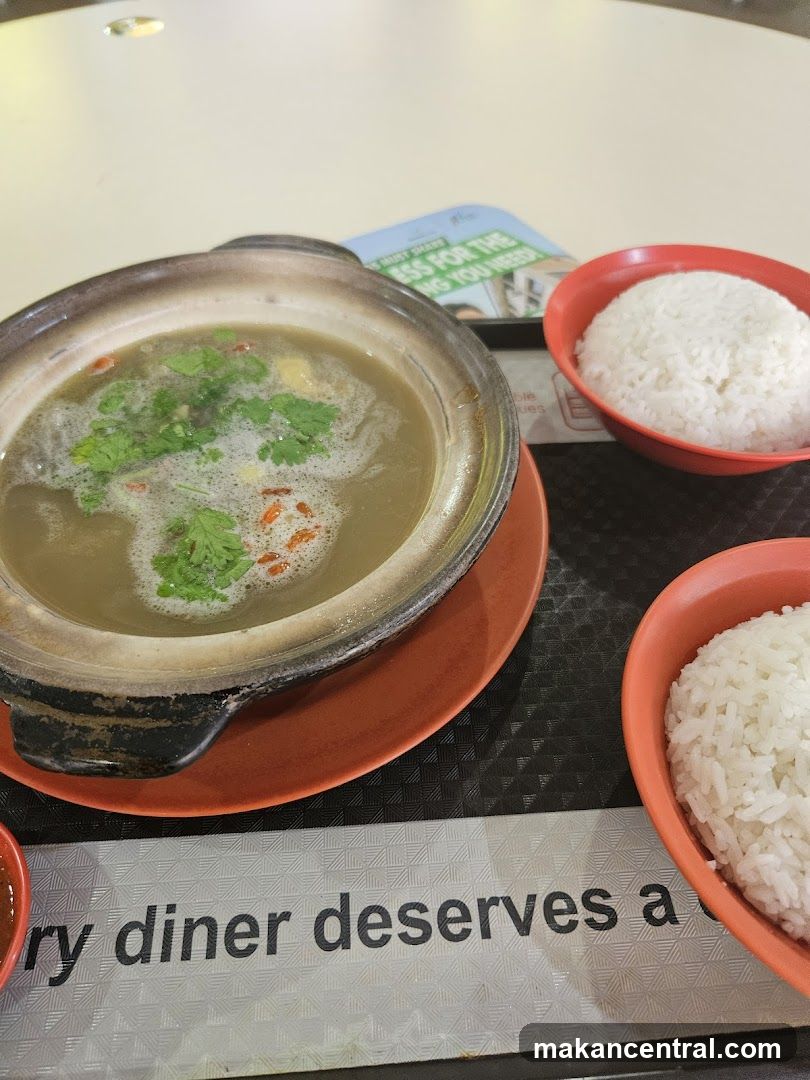 Food served at a dining counter