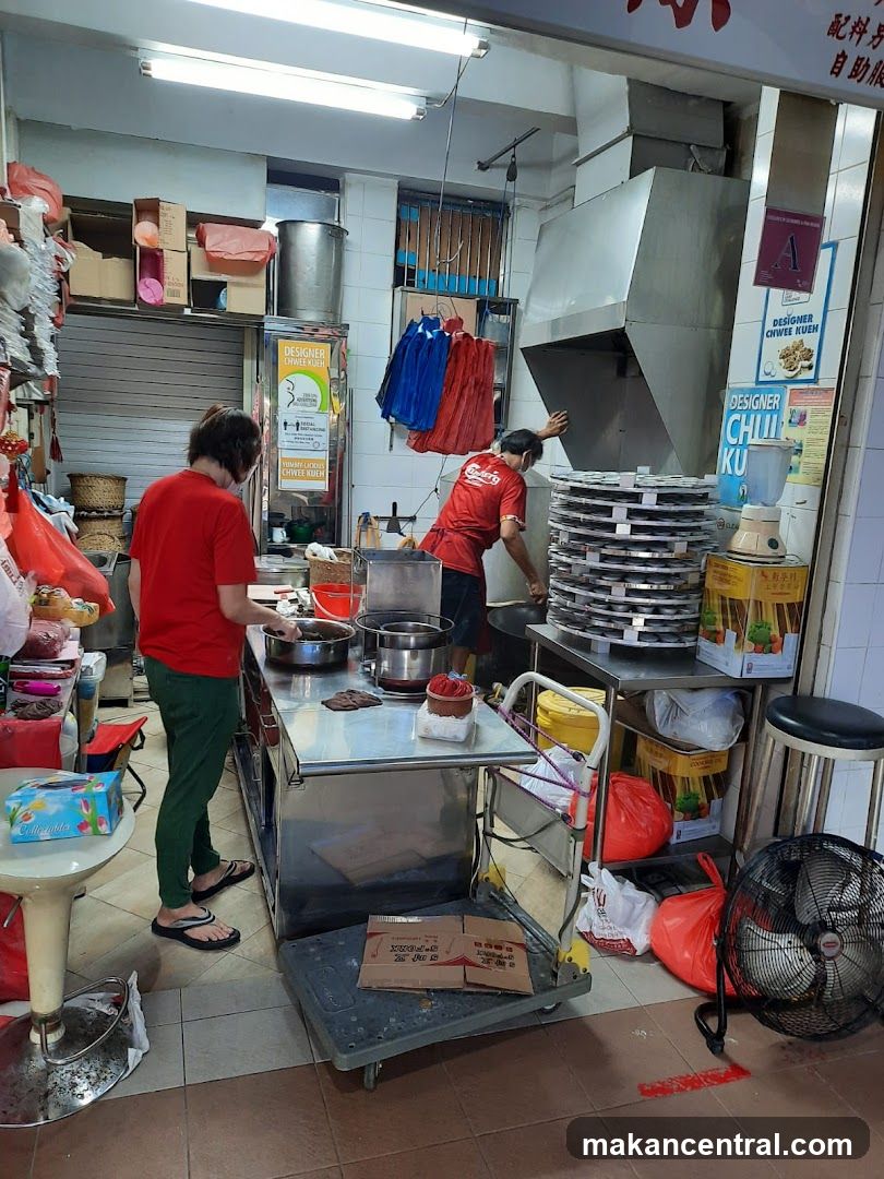 Food stall interior
