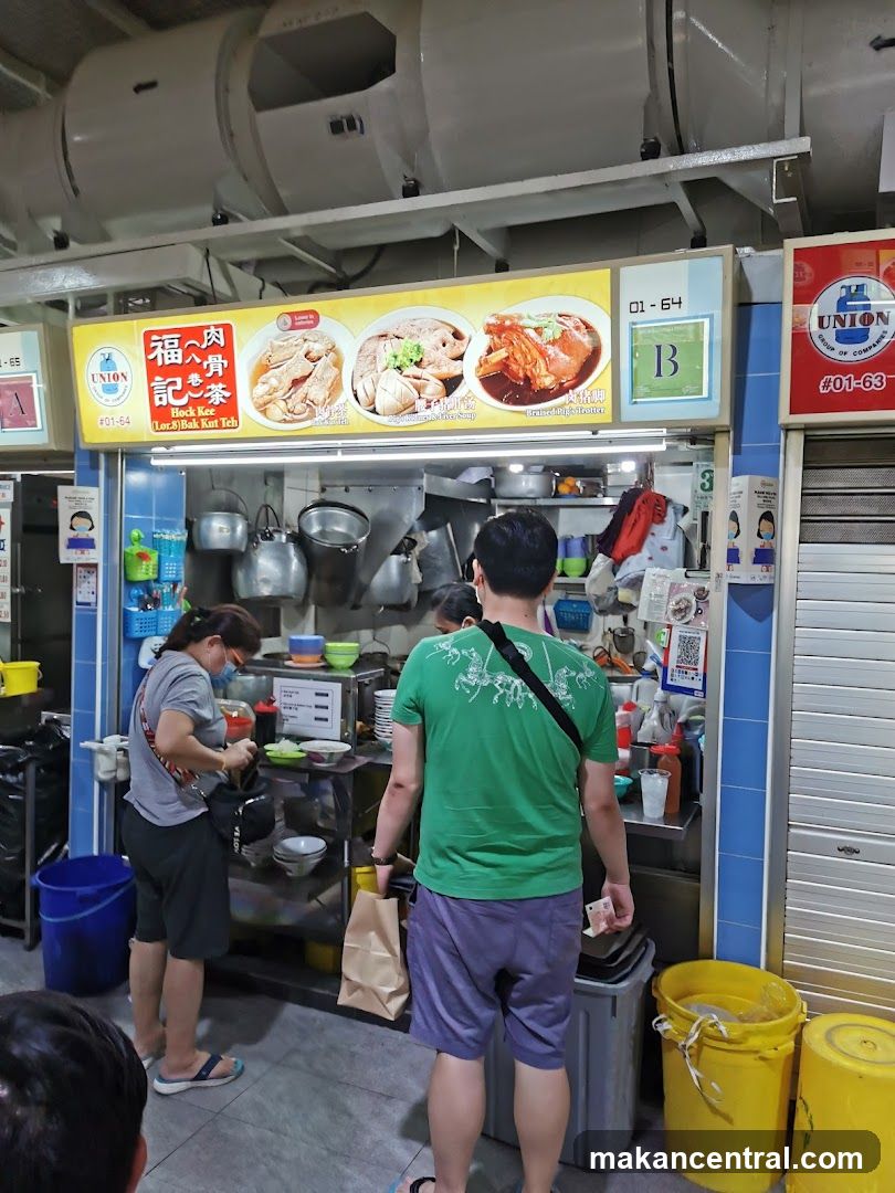 Food stall interior