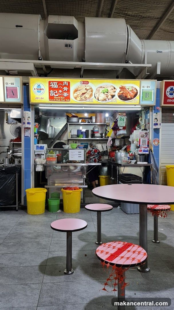 Food stall interior