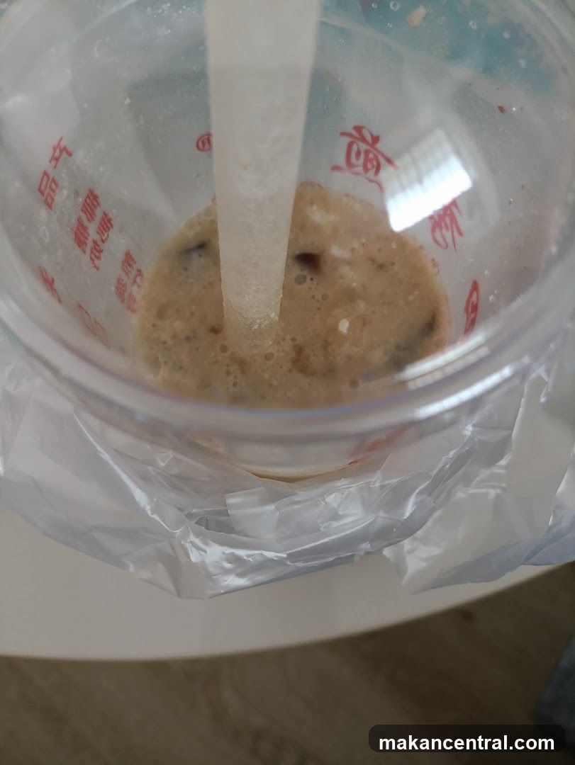 Beverage in plastic cup
