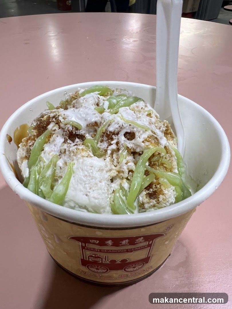 Ice cream dessert in paper cup