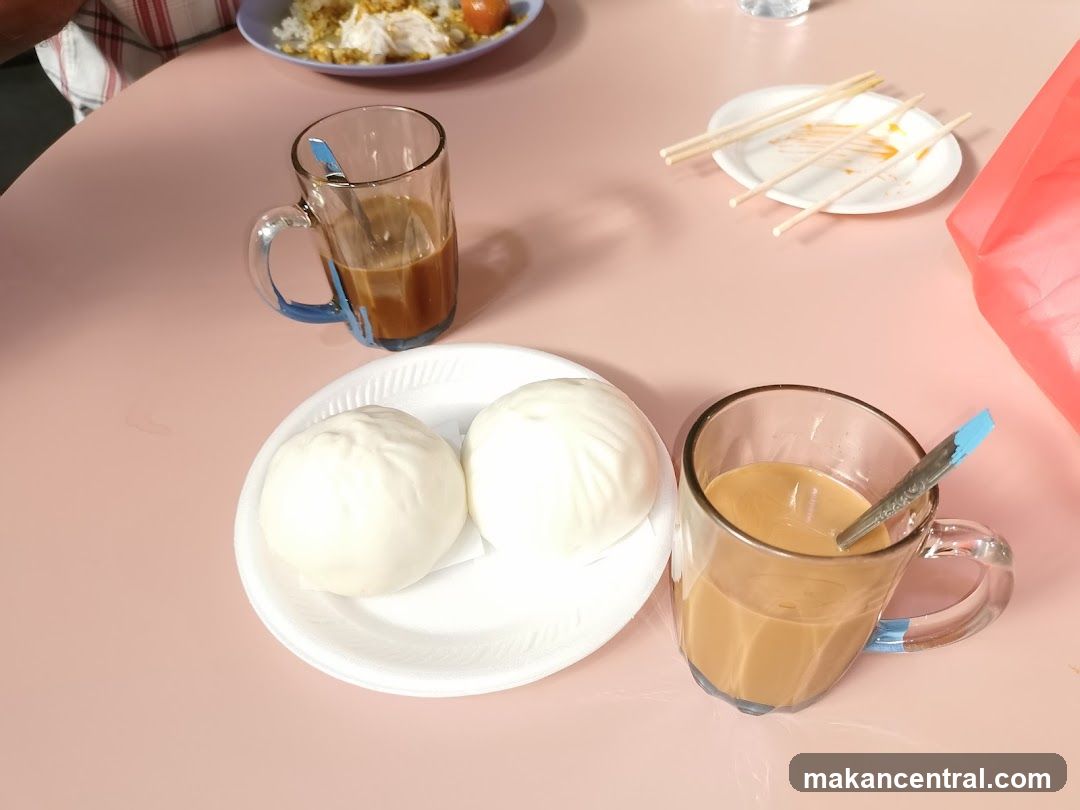 Table Setting with Food and Drink