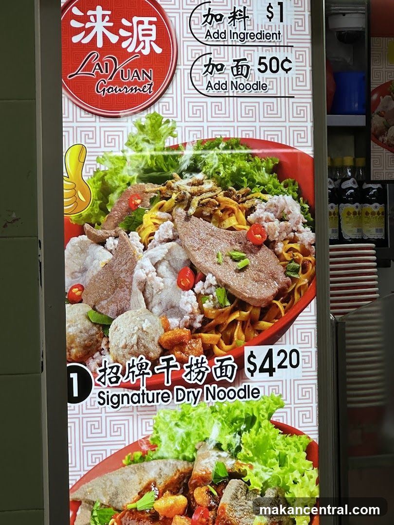 Lai Yuan Gourmet Menu Board