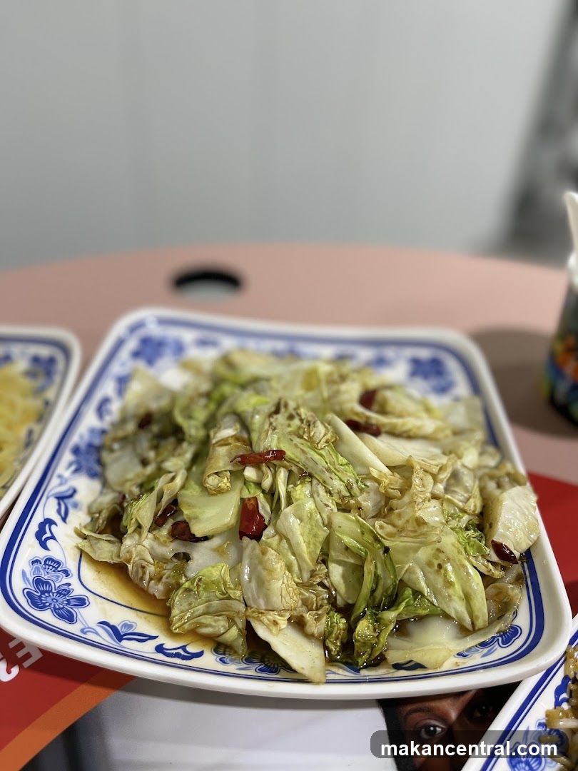 Cabbage dish on plate