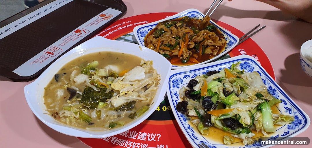 Dining table with Chinese dishes