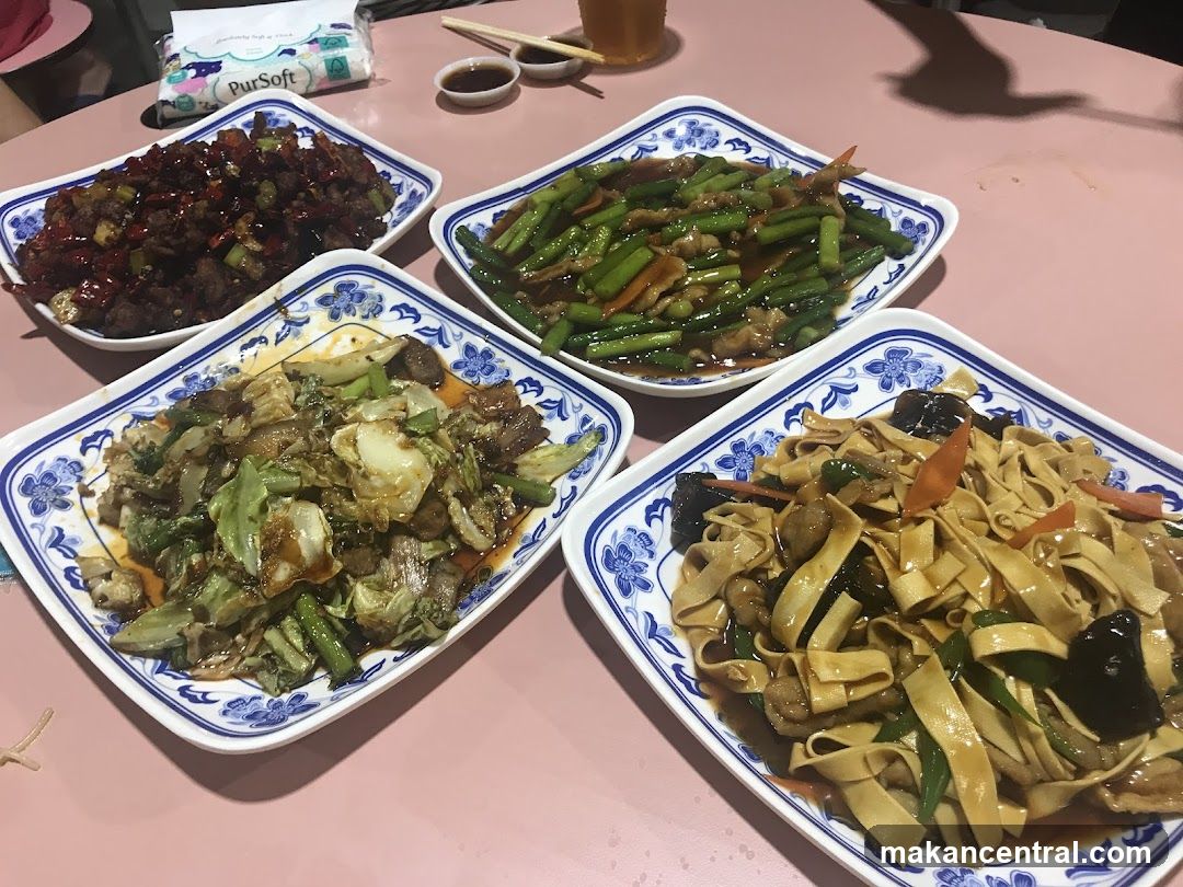Dining table with Chinese dishes