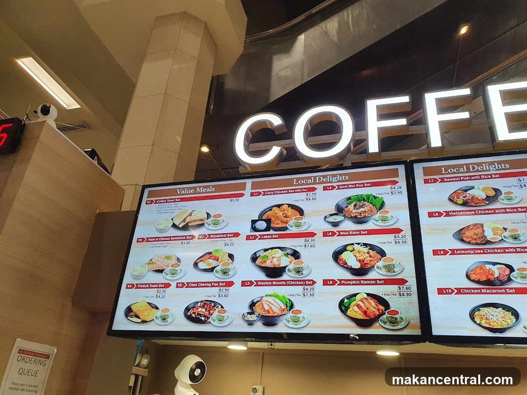 Coffee Shop Menu Display