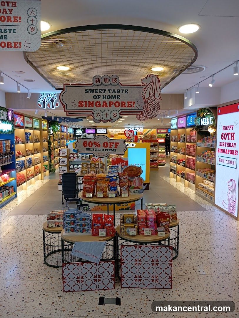 Singapore-themed retail store interior