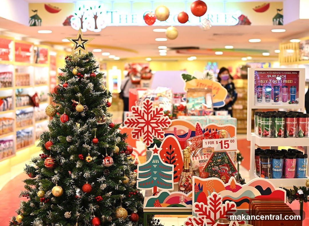 Christmas-themed retail display