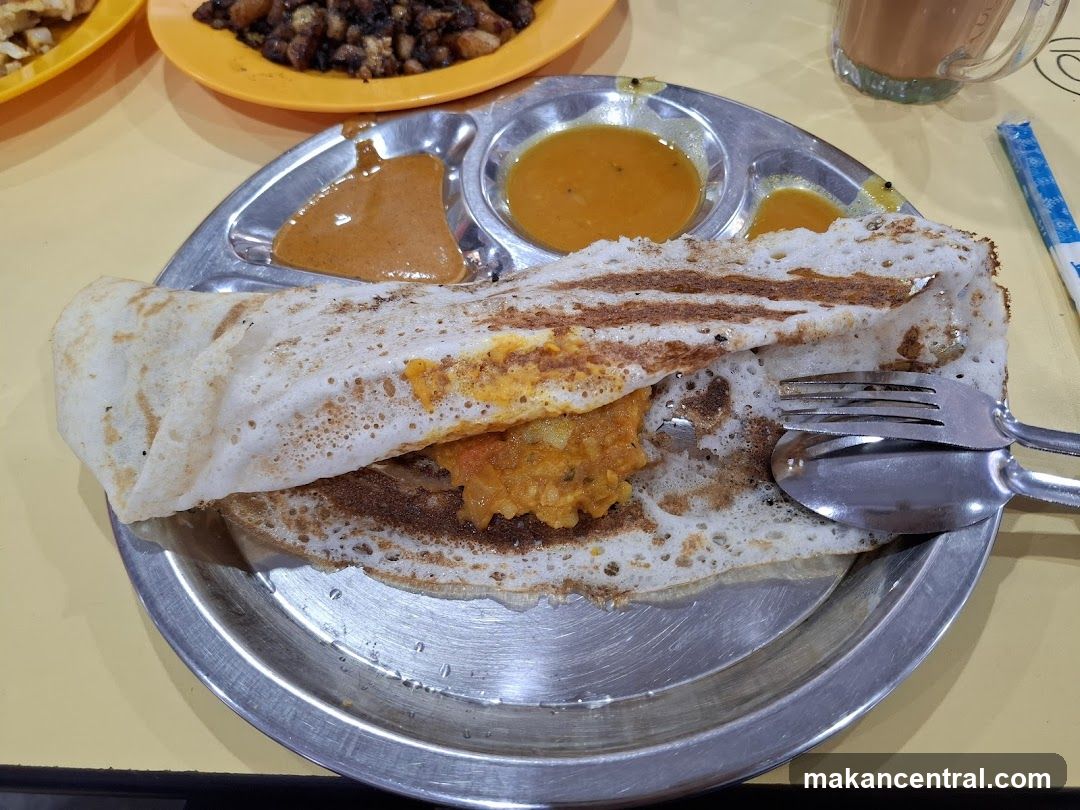 Food served at a dining table