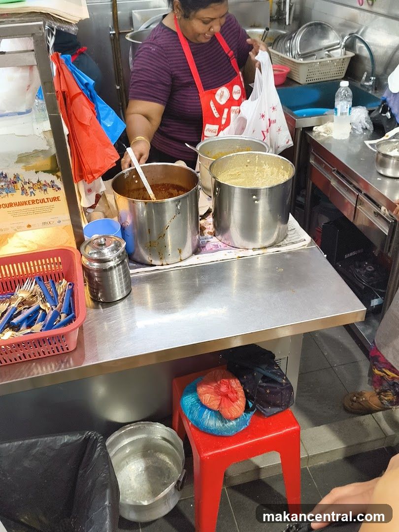 Food stall interior