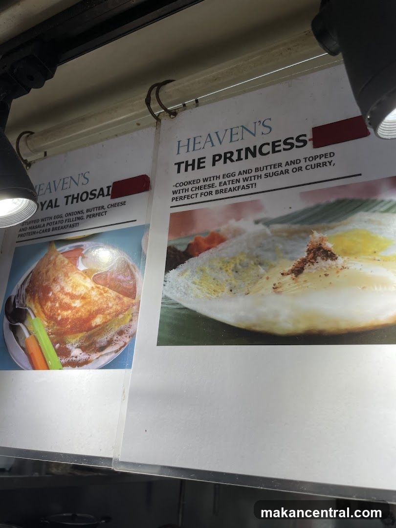 Heaven's Food Menu Board