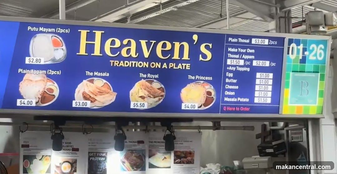 Heaven's Menu Board