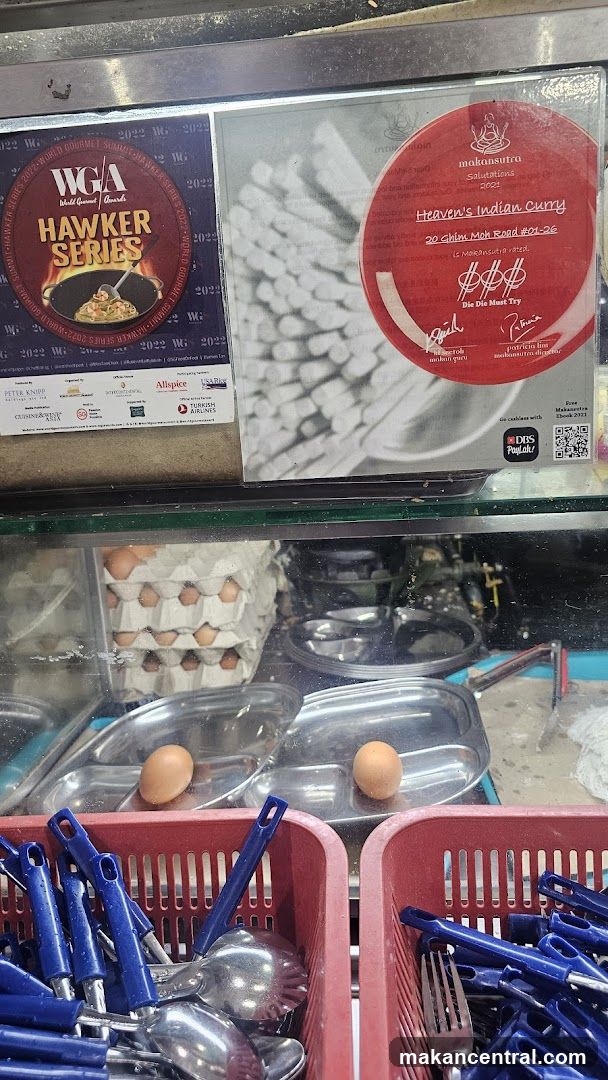 Food stall interior with promotional materials