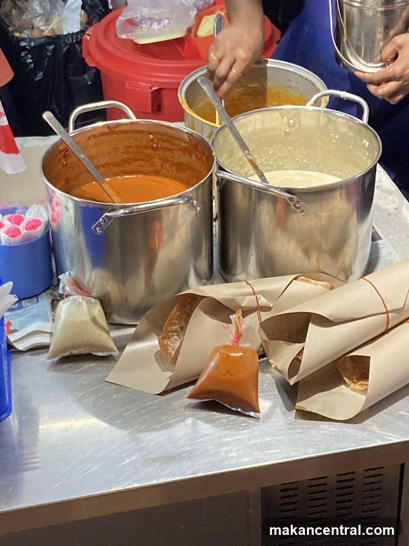 Food stall preparation area