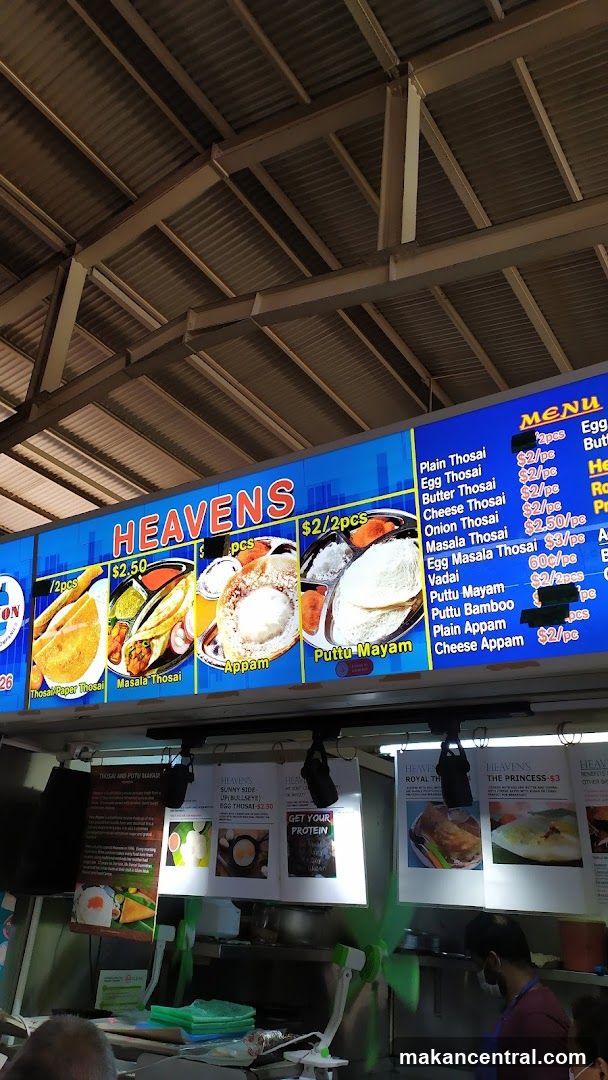Heavens Food Stall Menu