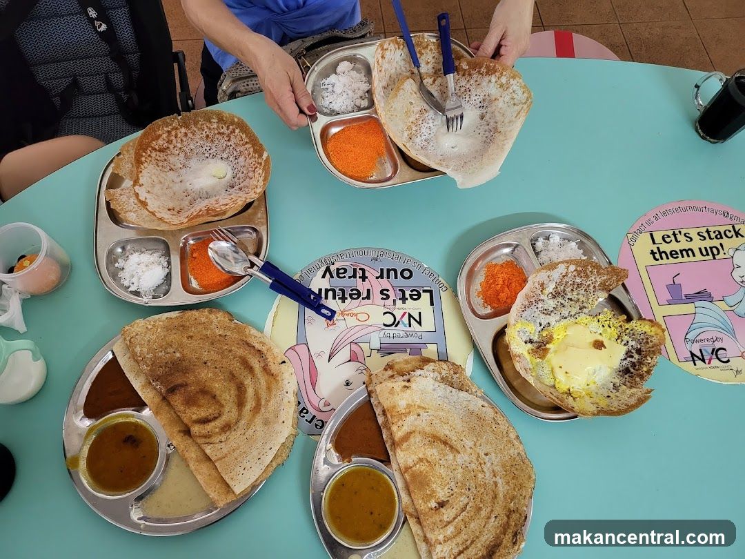 Dessert or breakfast food at a food stall