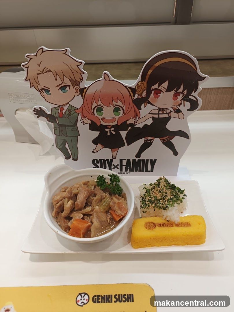 Spy x Family themed meal display