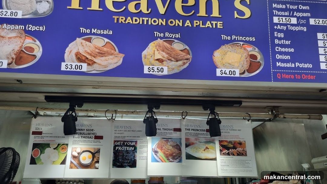 Heaven's Menu Board