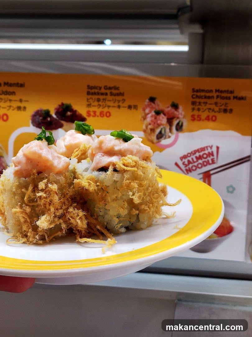 Sushi Roll on Plate