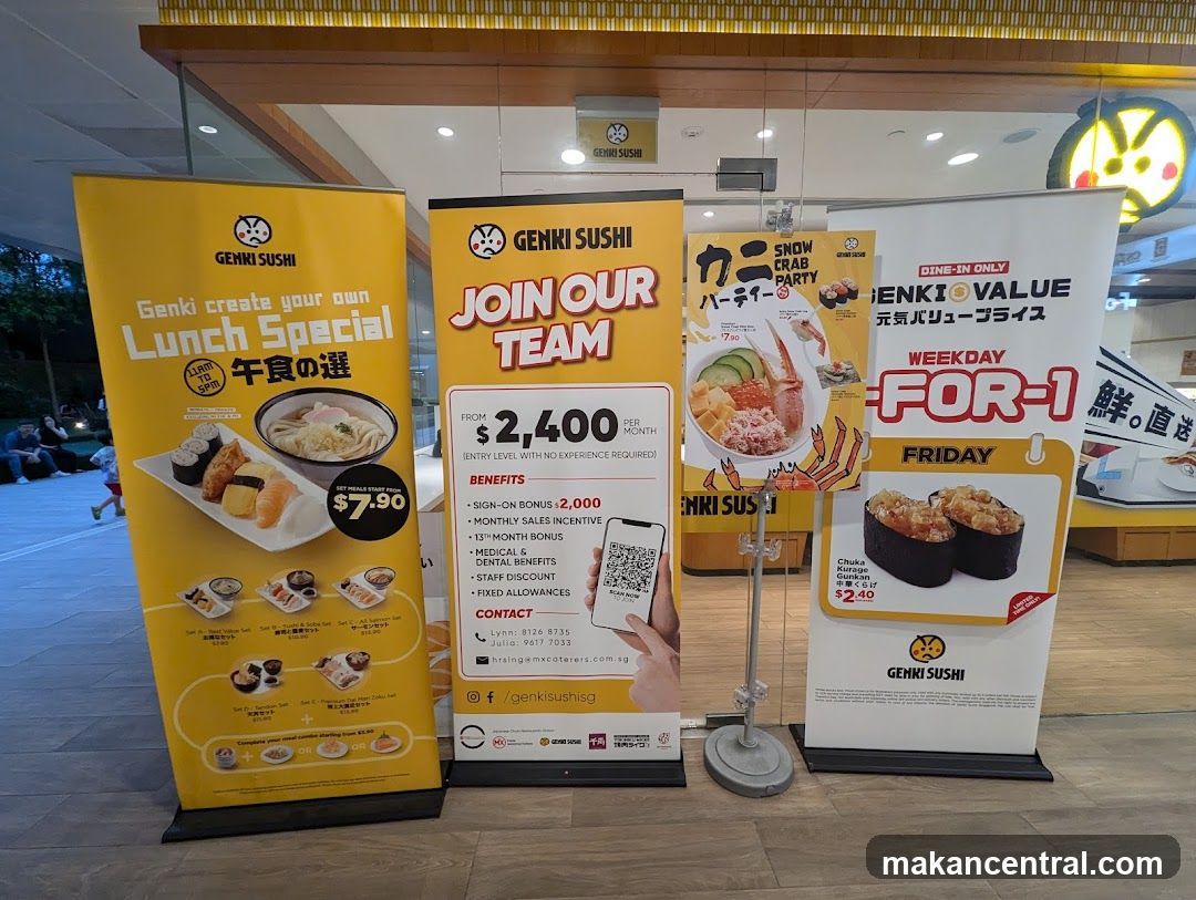 Genki Sushi Promotional Displays