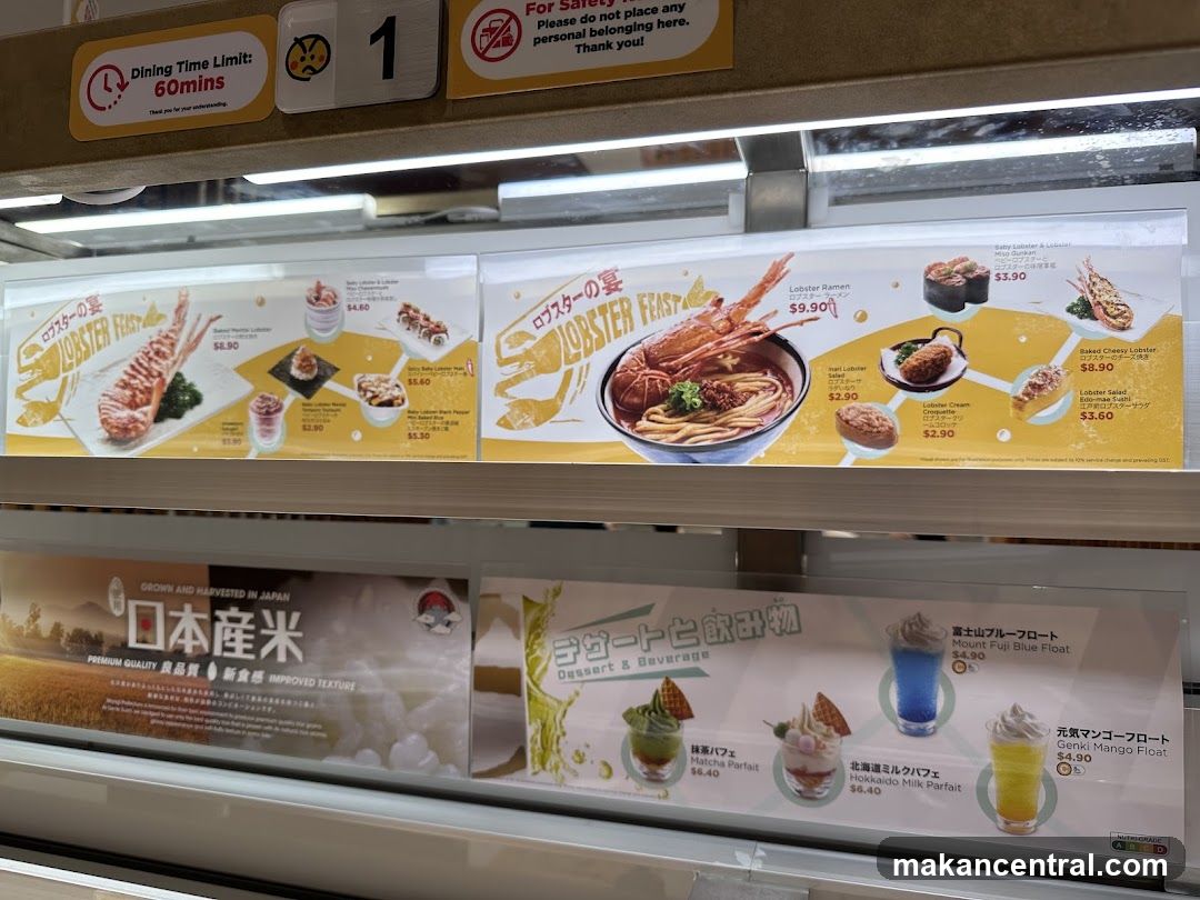 Restaurant Interior Menu Display
