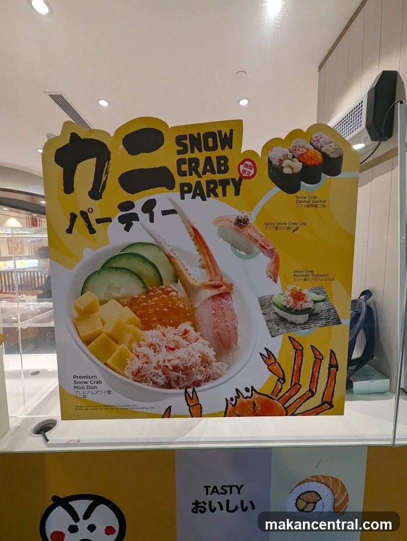 Snow Crab Party Promotion Board