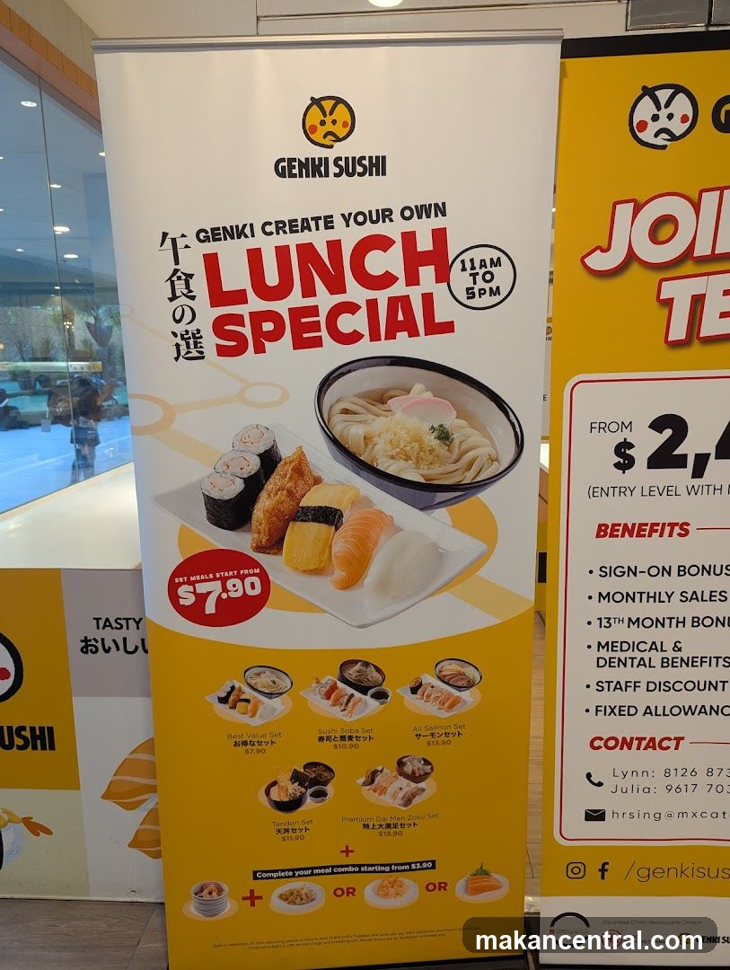 Genki Sushi promotional standee