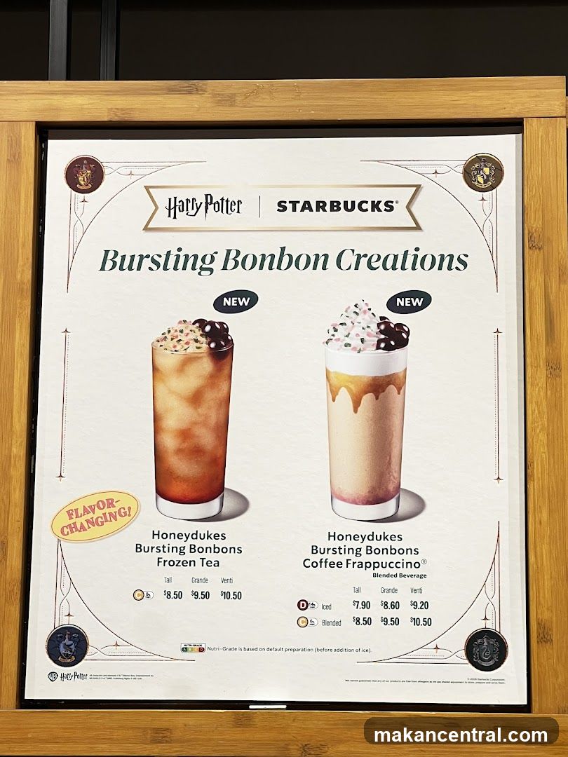 Harry Potter x Starbucks promotional poster