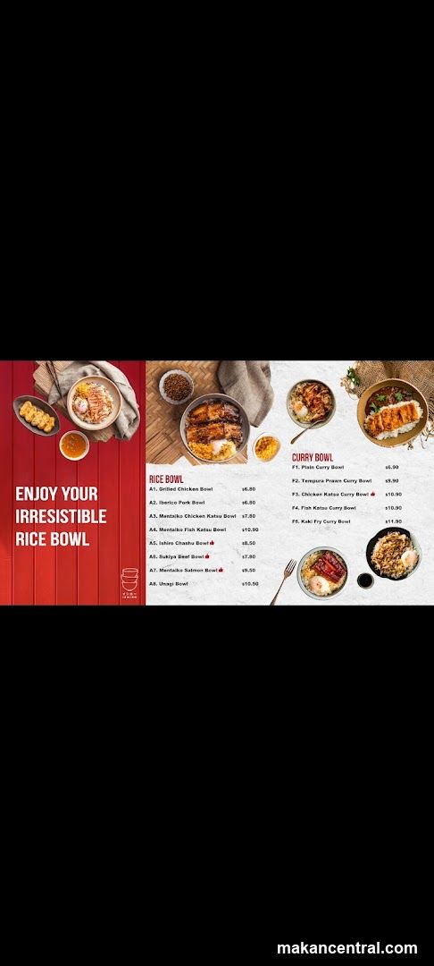 Rice Bowl Menu