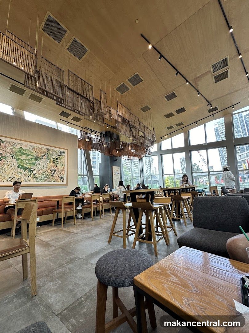 Interior of a modern café