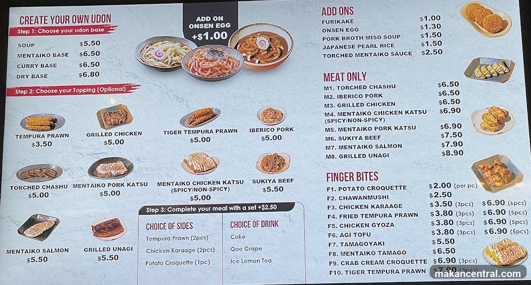 Udon Menu
