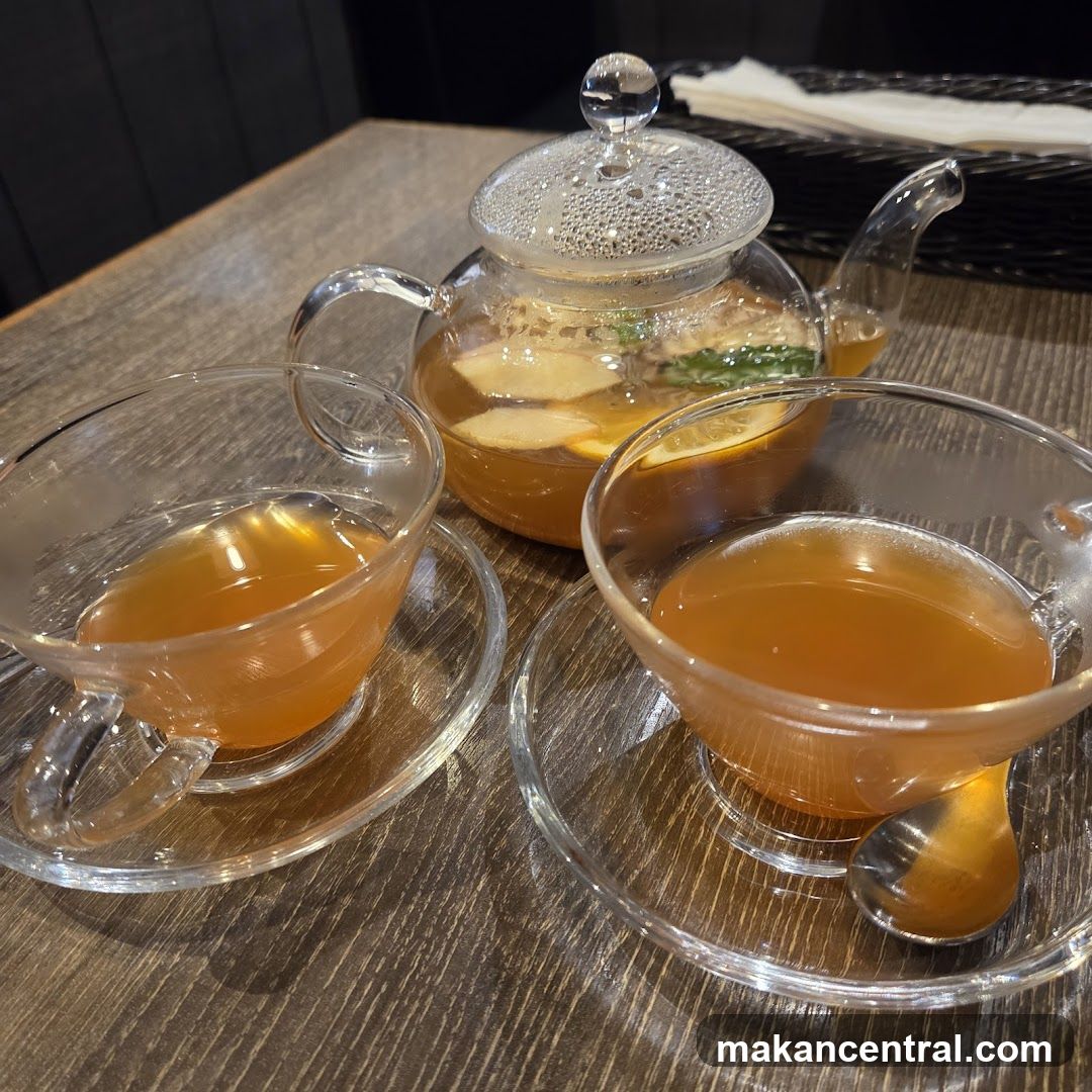 Tea Set on Wooden Table