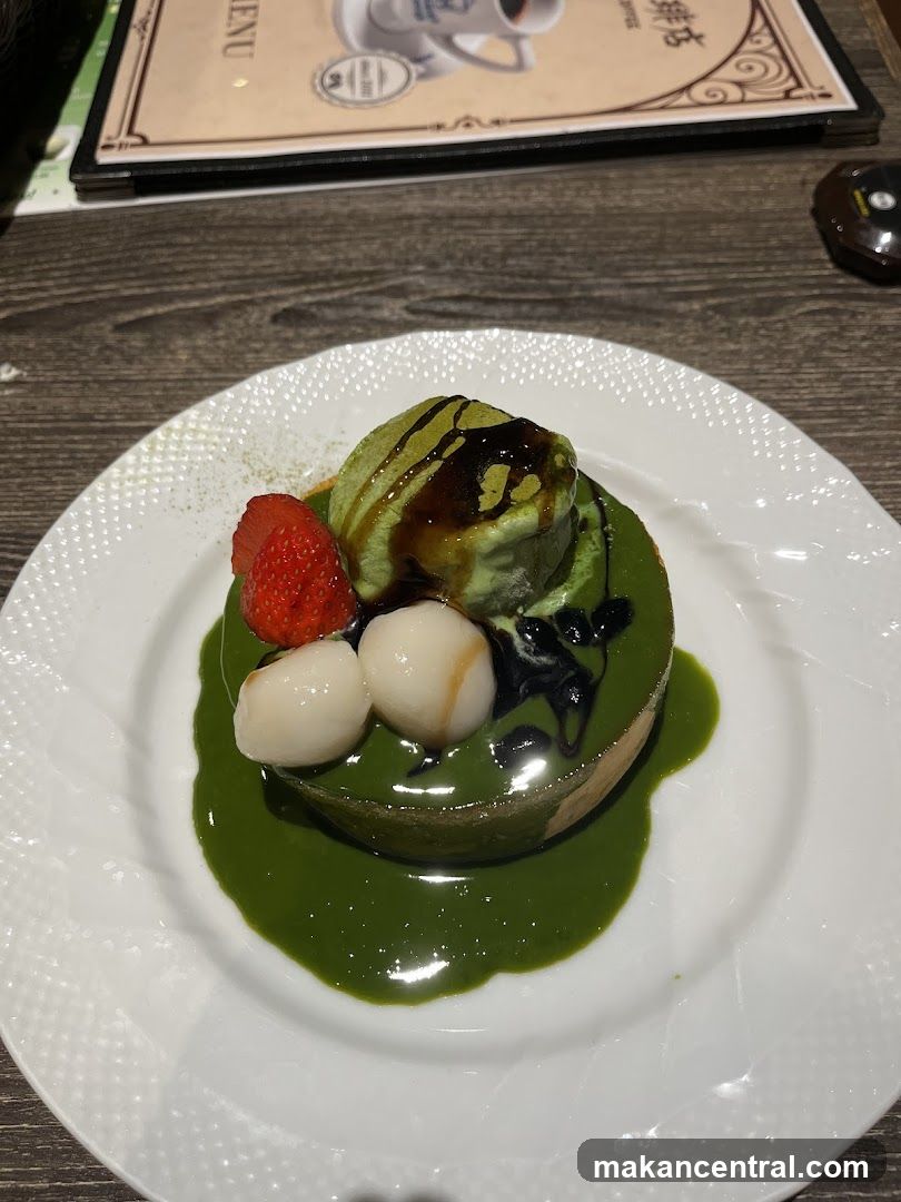 Matcha Dessert on Plate