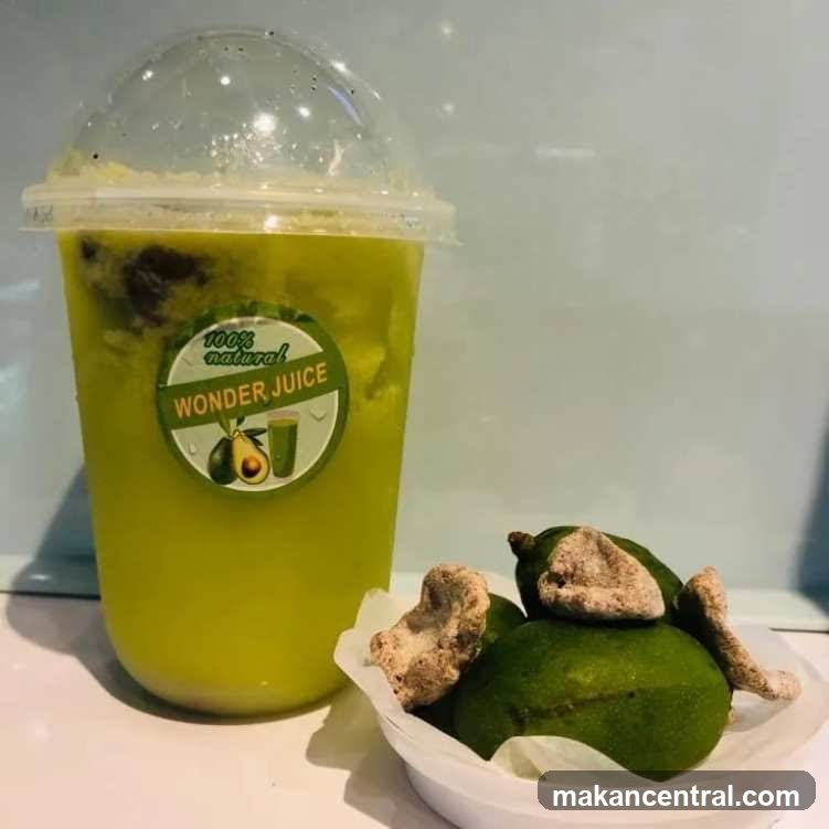 Avocado Juice and Lime Product Display