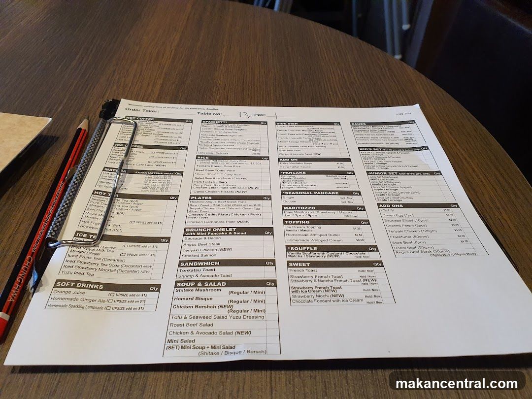 Restaurant Menu