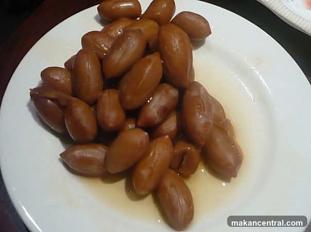 Plate of Marinated Peanuts