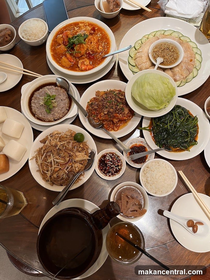 Dining Table with Chinese Cuisine