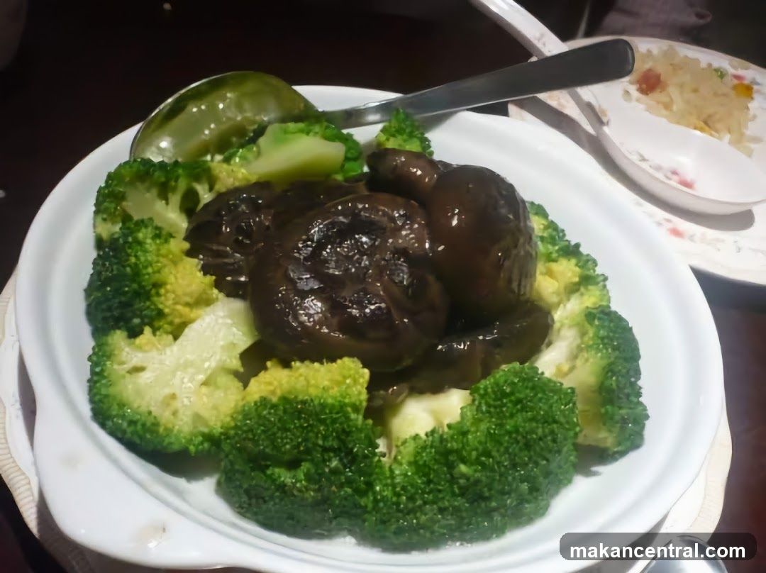 Dish served at dining table