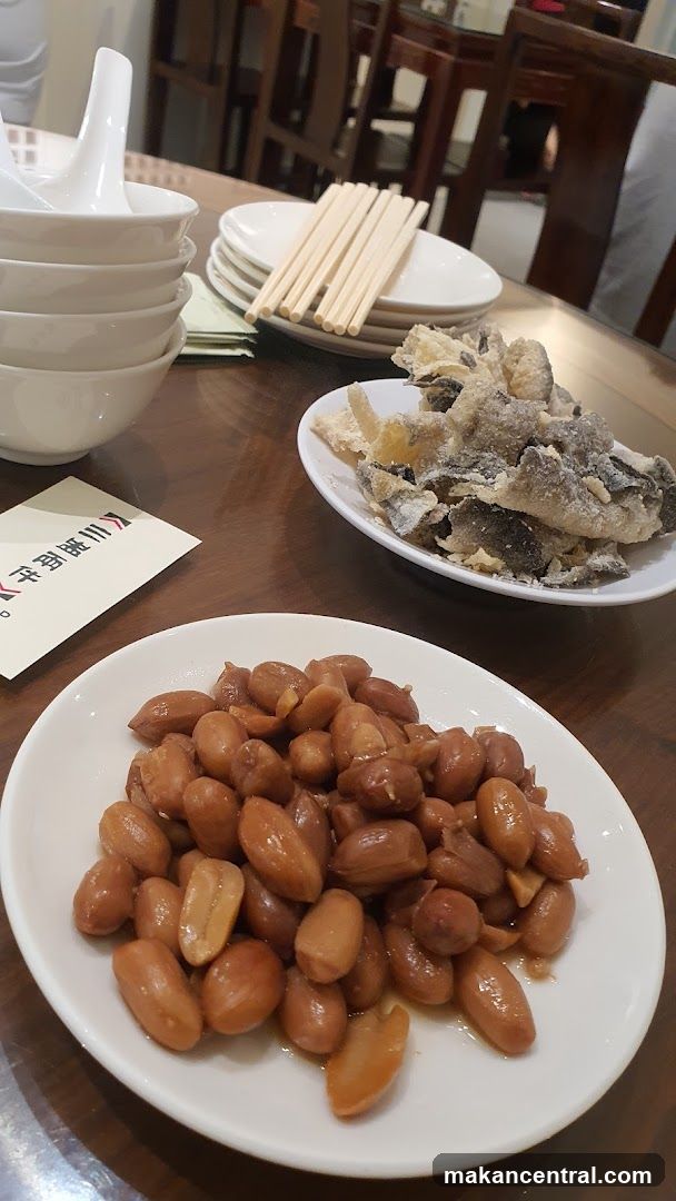 Dining Table with Food Items