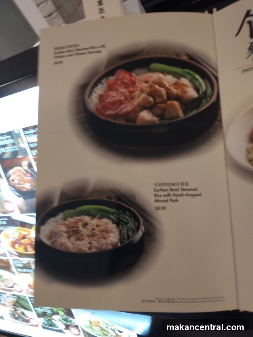 Restaurant Menu Page