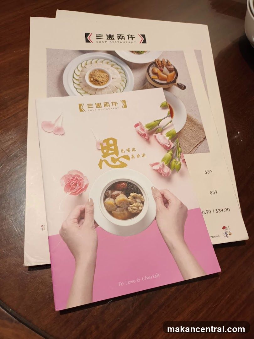 Soup Restaurant Menu Brochure