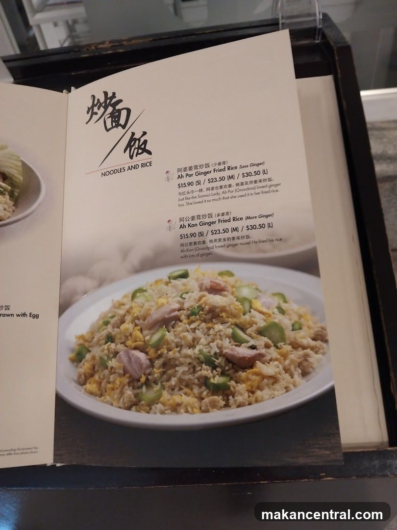 Noodles and Rice Section