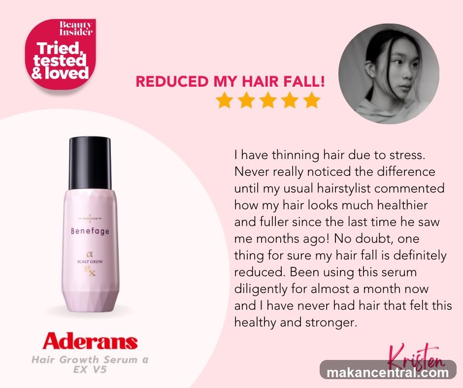 Aderans Hair Growth Serum a EX V5 Advertisement