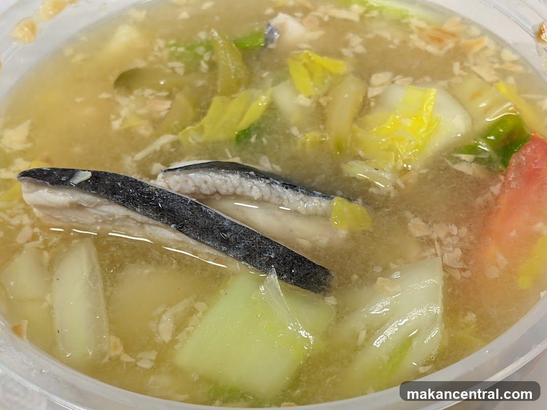 Soup in container